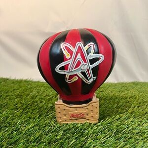 Albuquerque Isotopes Coca Cola Ceramic Hot Air Balloon Coin Bank MiLB Baseball